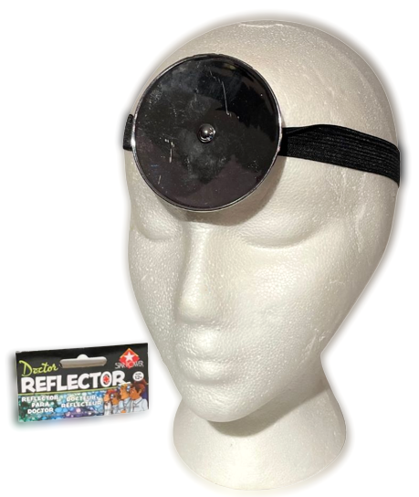DOCTOR REFLECTOR MIRROR Head Play Fake DR Headband Surgeon Round Gyno Costume