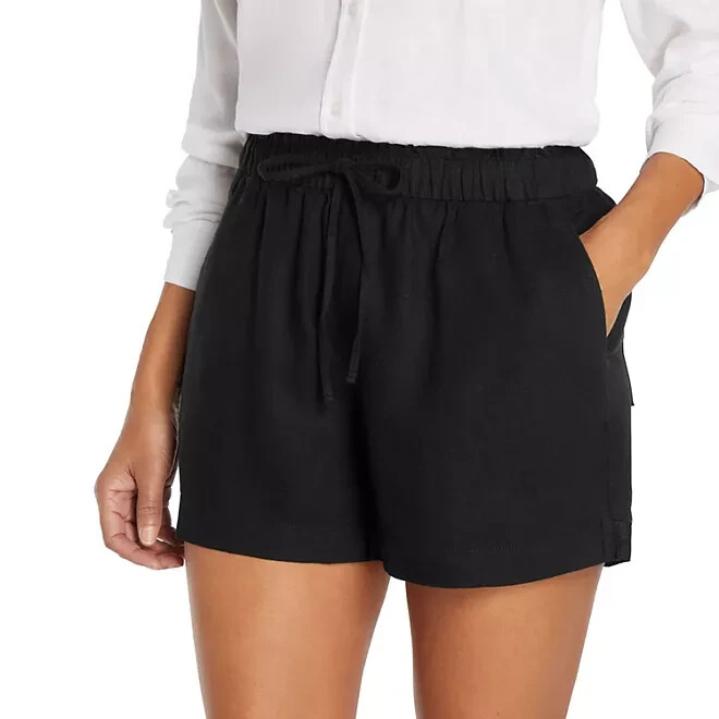 Gap Women's Linen Short Size S Black