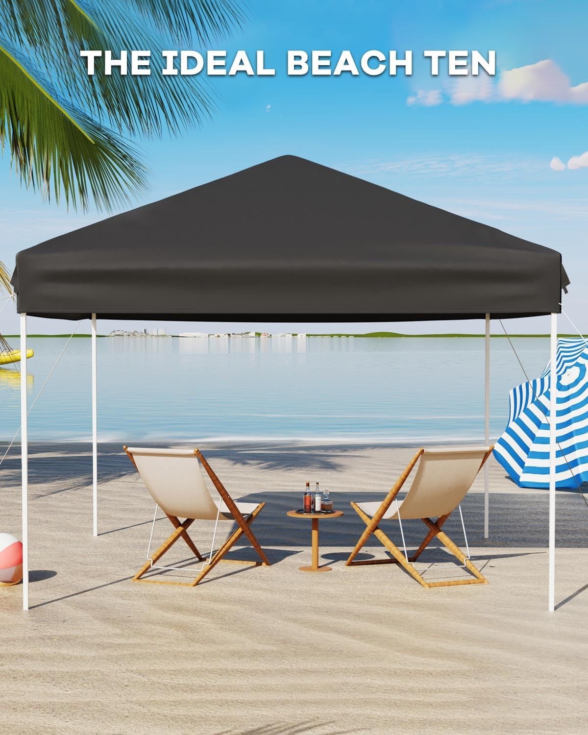 10x10' Commercial Pop UP Canopy Party Tent Folding Waterproof Gazebo Heavy Duty