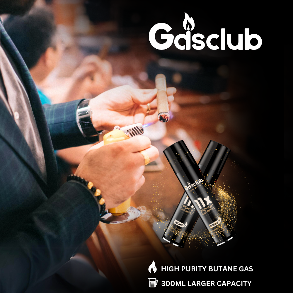 11X Refined Butane Lighter Gas Fuel Refill Gasclub 300ML 10.14 oZ Cartridge