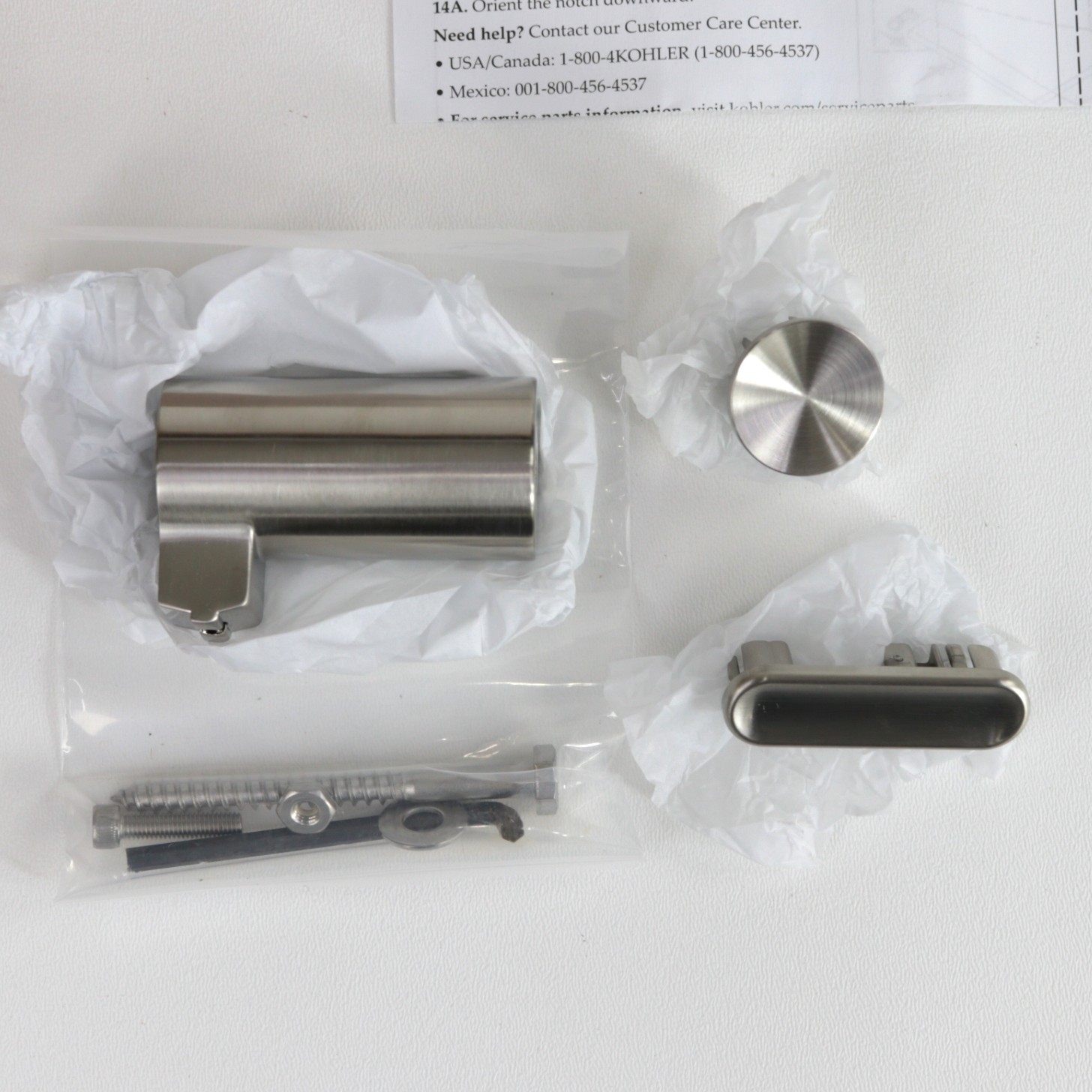 Kohler 97626-BNK 36" Choreograph Shower Barre in Anodized Brushed Nickel, Open