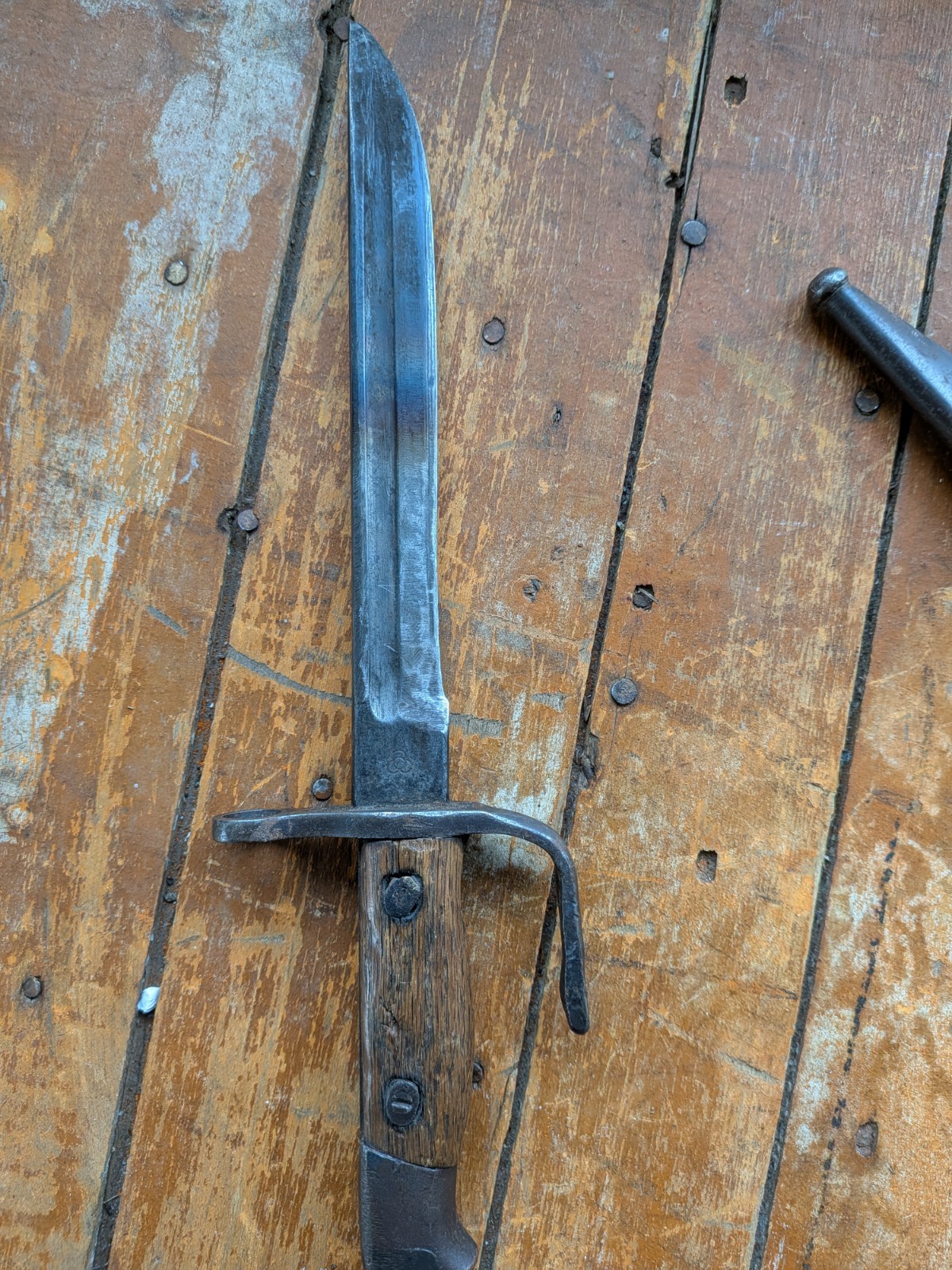 Shortened WW2 Japanese Arisaka Type 30 Bayonet w/Scabbard
