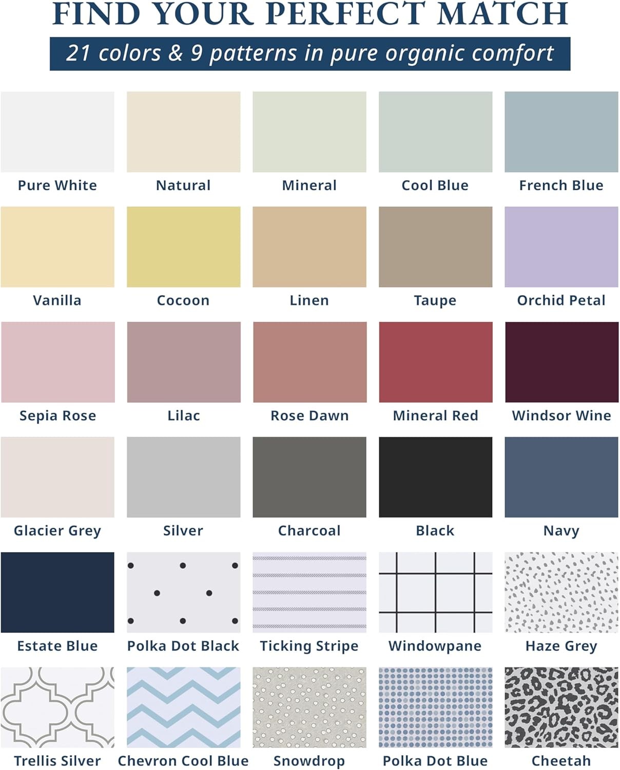 100% Organic Cotton California King Bedding Set