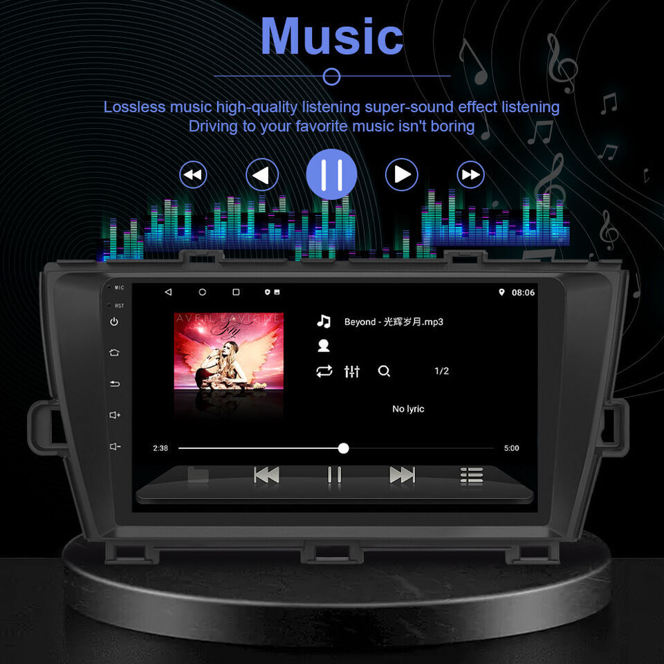 9in 64GB For Toyota Prius 2010-2015 Android 13 Carplay Auto Stereo Radio GPS Nav