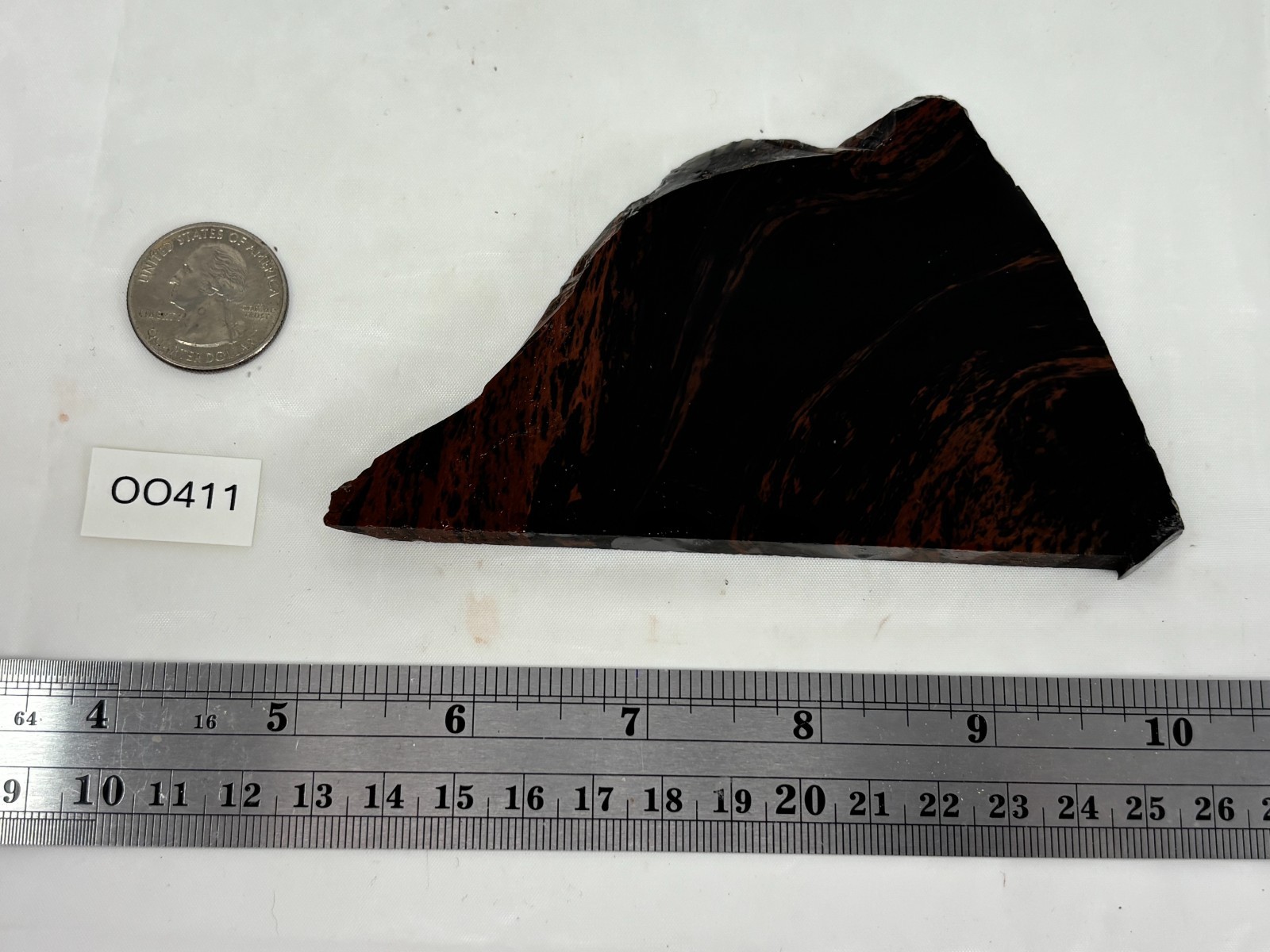 Tri-flow Sheen/Lace Obsidian Slab Lapidary Cabbing Knapping Combo ship avail