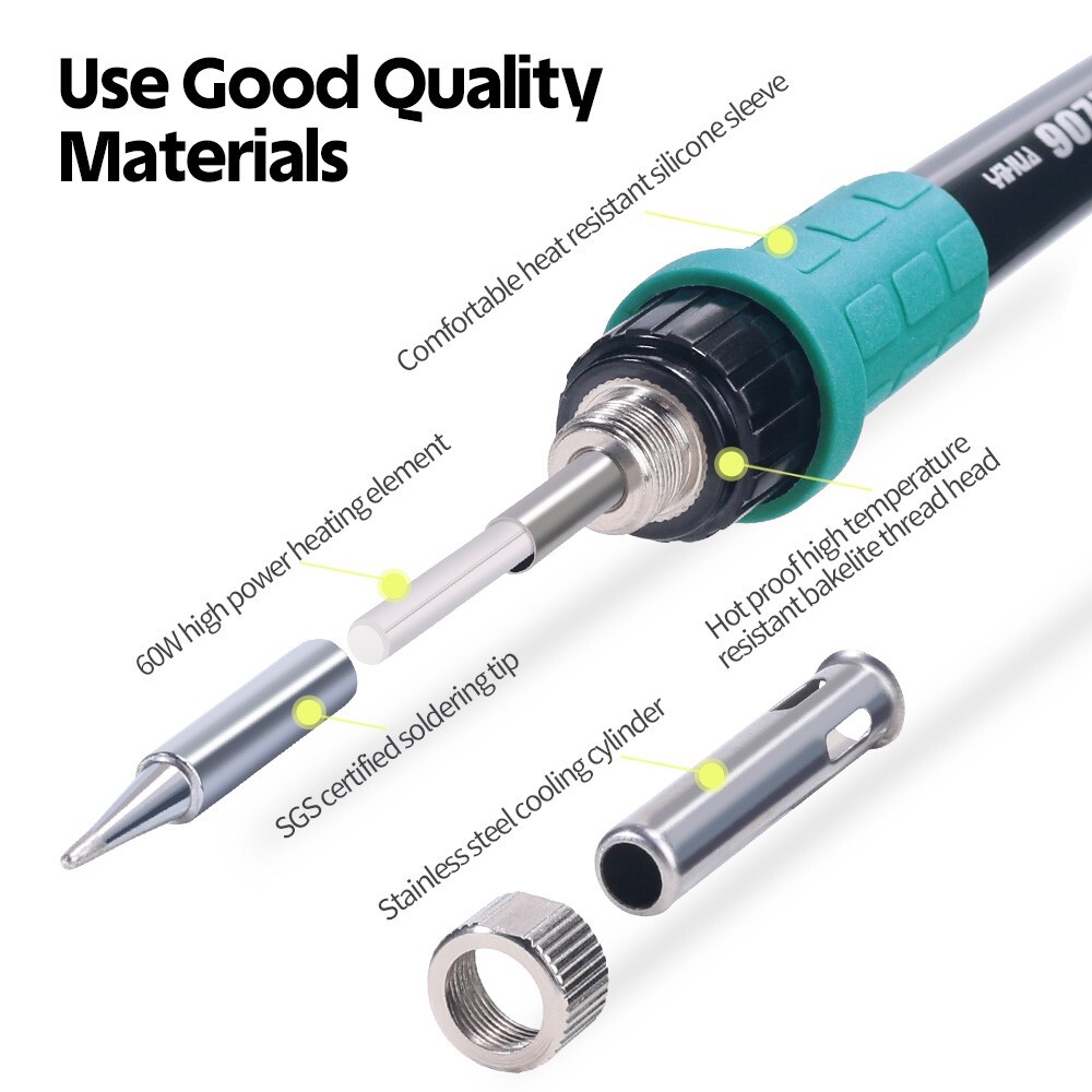 YIHUA 862BD+ 2-in-1 Hot Air Rework Station Soldering Station Soldering Iron Kit