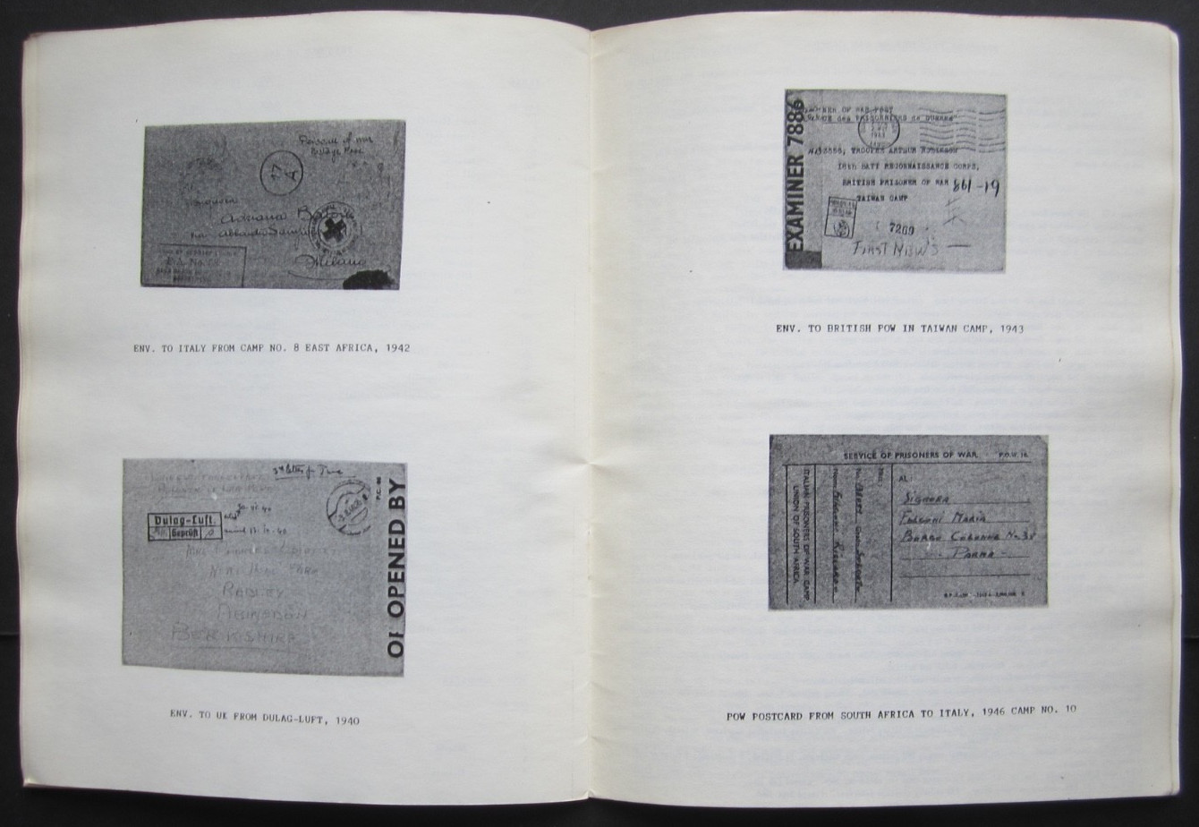 World War 11 P.O.W. and Internment camps. Postmarks reference guide.