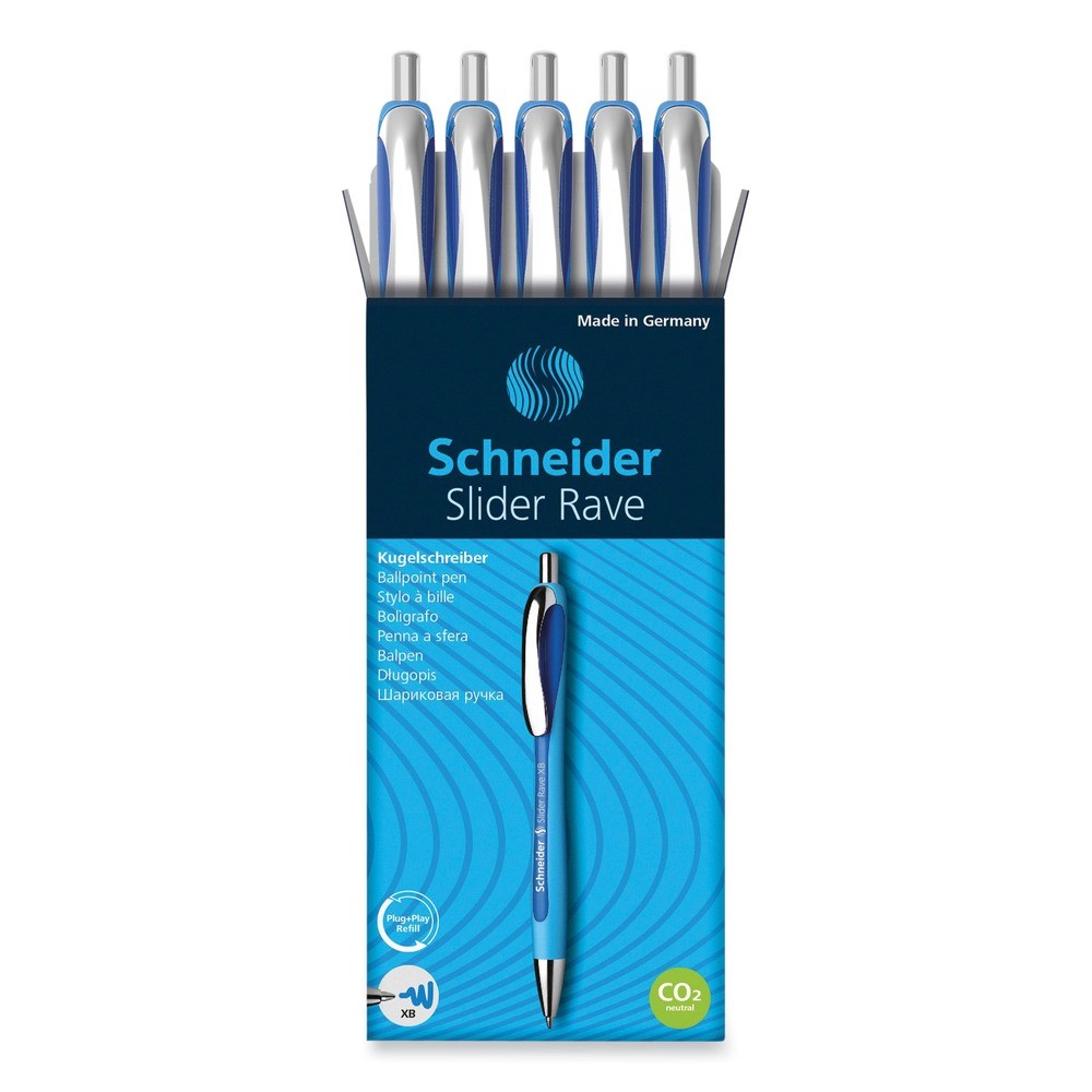 Schneider 132503 Extra-Bold 1.4 mm Retractable Ballpoint Pen - Blue New