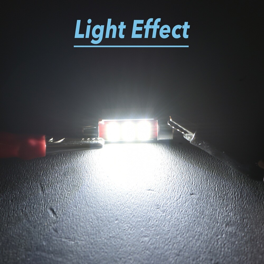 2X 31MM Festoon DE3175 LED Map Dome Interior Light Bulb 6000K Super Bright White