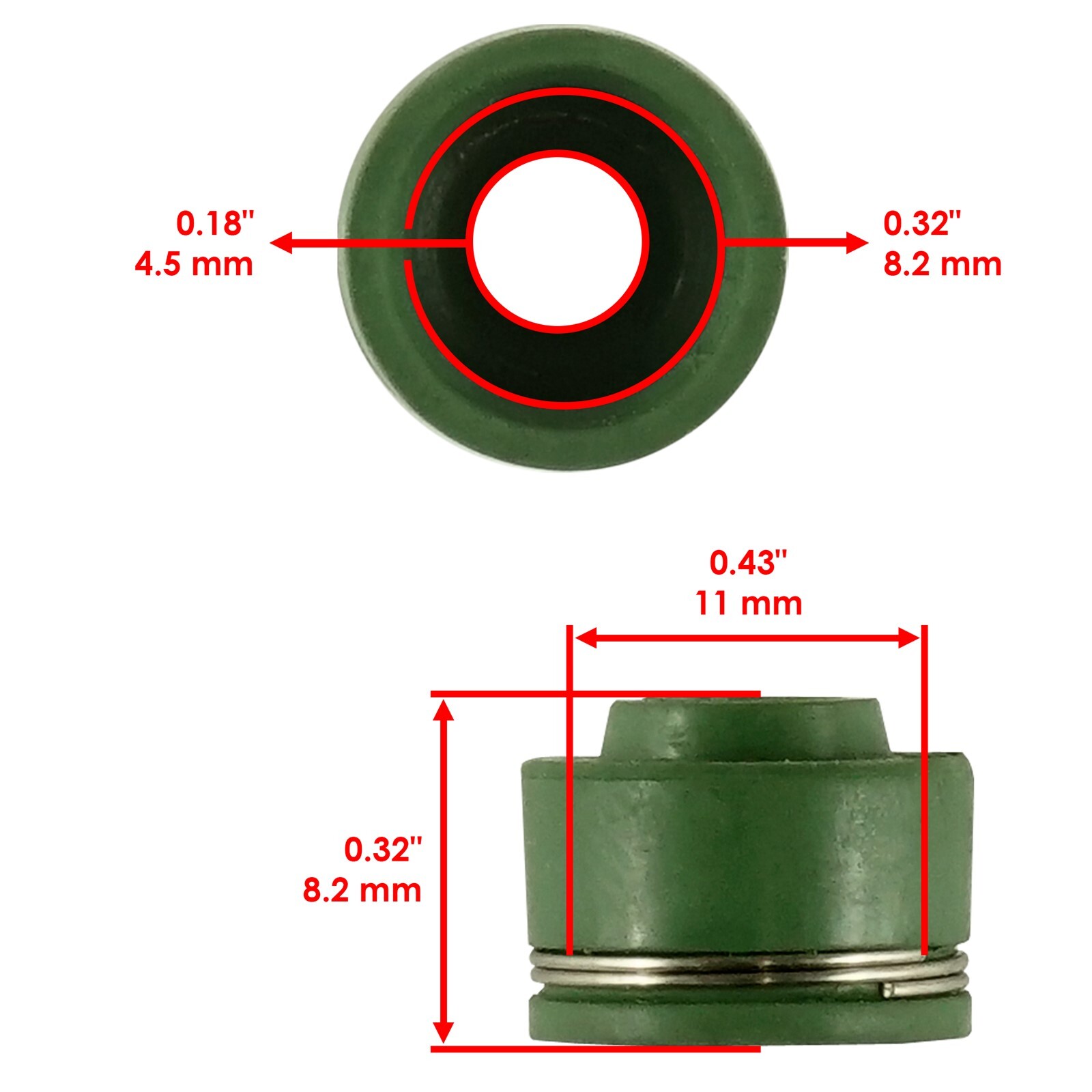 8x Valve Stem Seal for Yamaha 51Y-12119-00-00