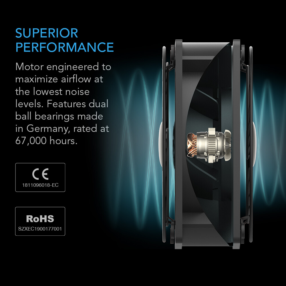 Round 10" Cooling Muffin Fan,120V AC Axial Ball Bearing 10" 254mm (HS2589A-X)