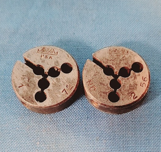 HEX RETHREADING DIE ASSORTMENT (LOT OF 13)