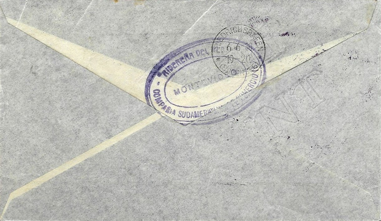 Uruguay Zeppelin Post - 1930 Europe-Pan America Flight - ***UNCOMMON DISPATCH***