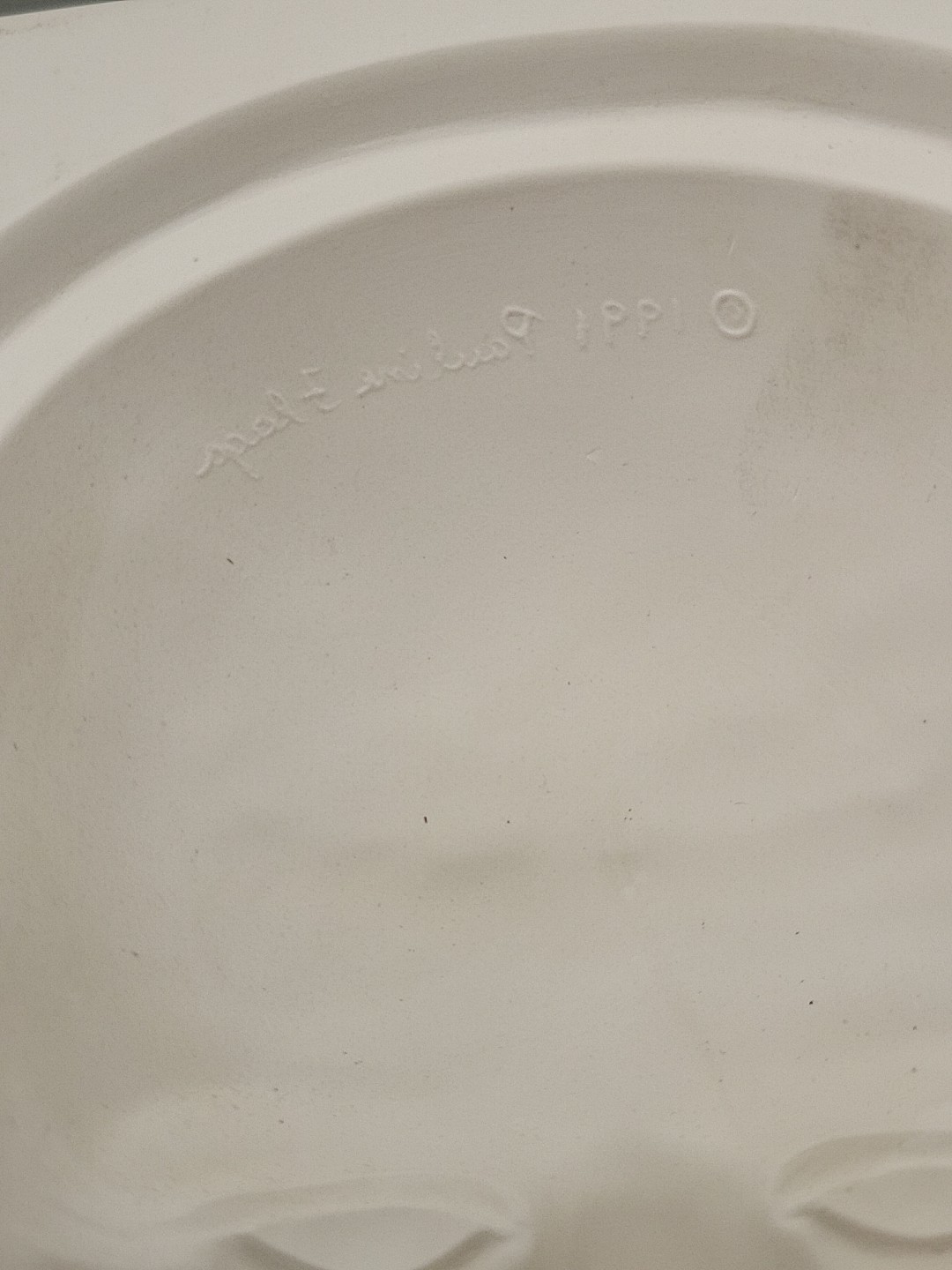 Vtg Pauline's Originals Ceramic Slip Mold Two Man Face Masks Cabachon Open Pour