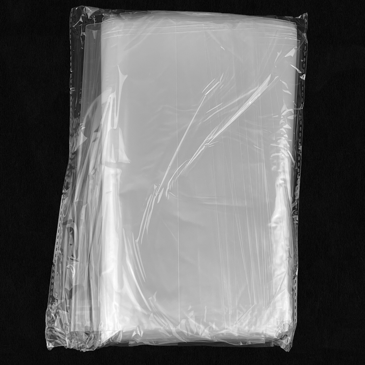 100 CLEAR POLY BAGS Large Plastic Packaging Open Flat Packing T-Shirt Apparel