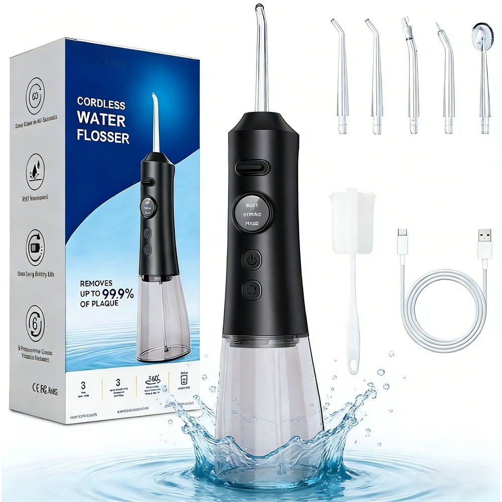 Cordless Rechargeable Water Dental Flosser Oral Irrigator Waterproof Fast Charge