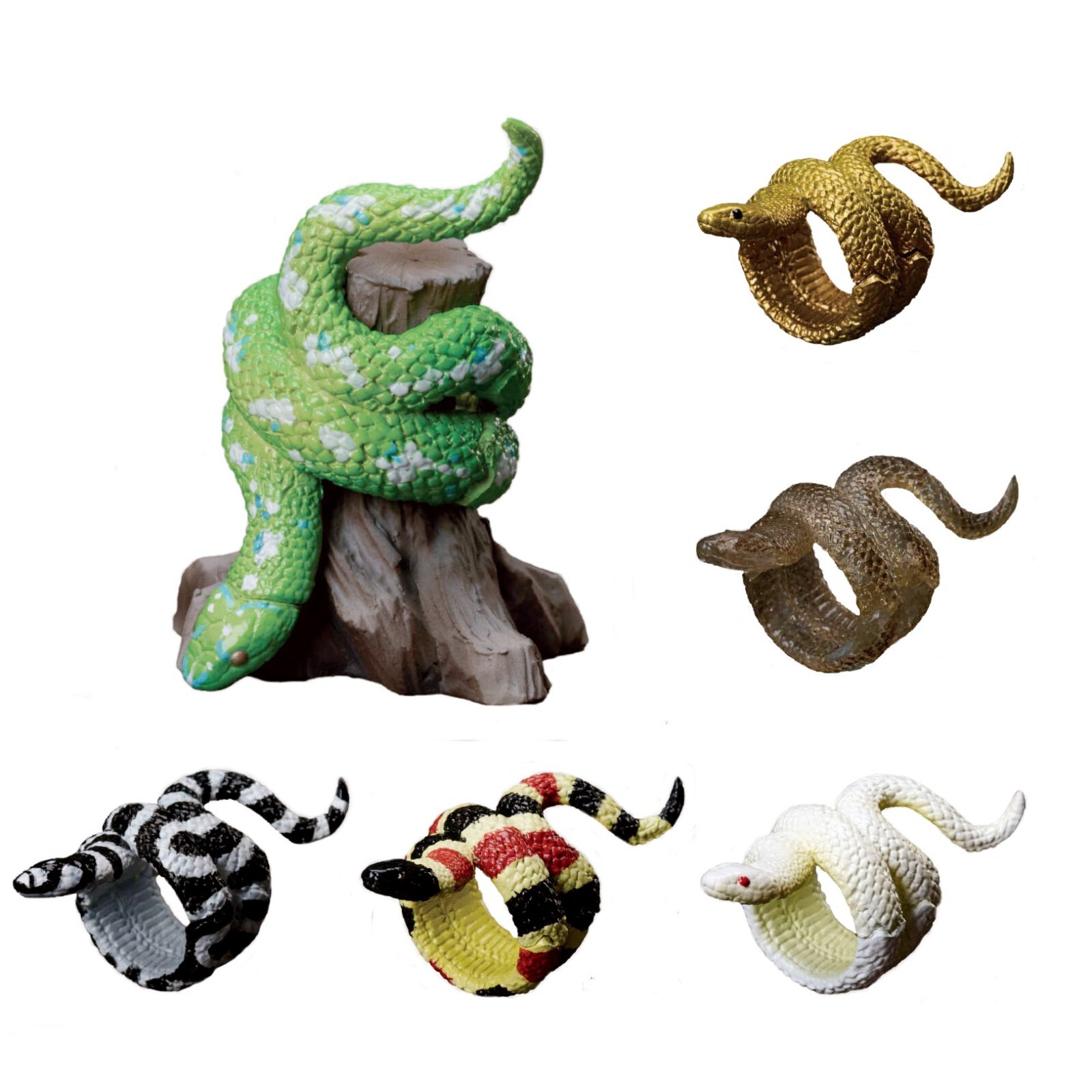 Miniature Snake Venomous Poison Ring Figure 1 Random Gashapon Toy Japan