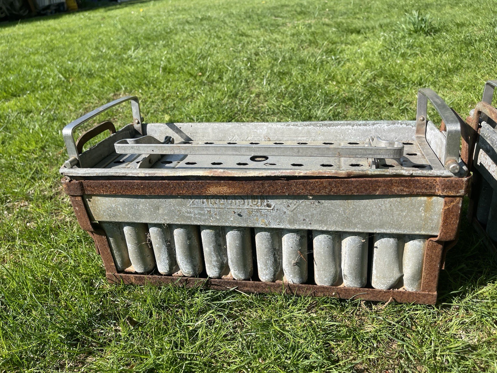 Two Antique Precision Popsicle Molds, 1920s Industrial USA