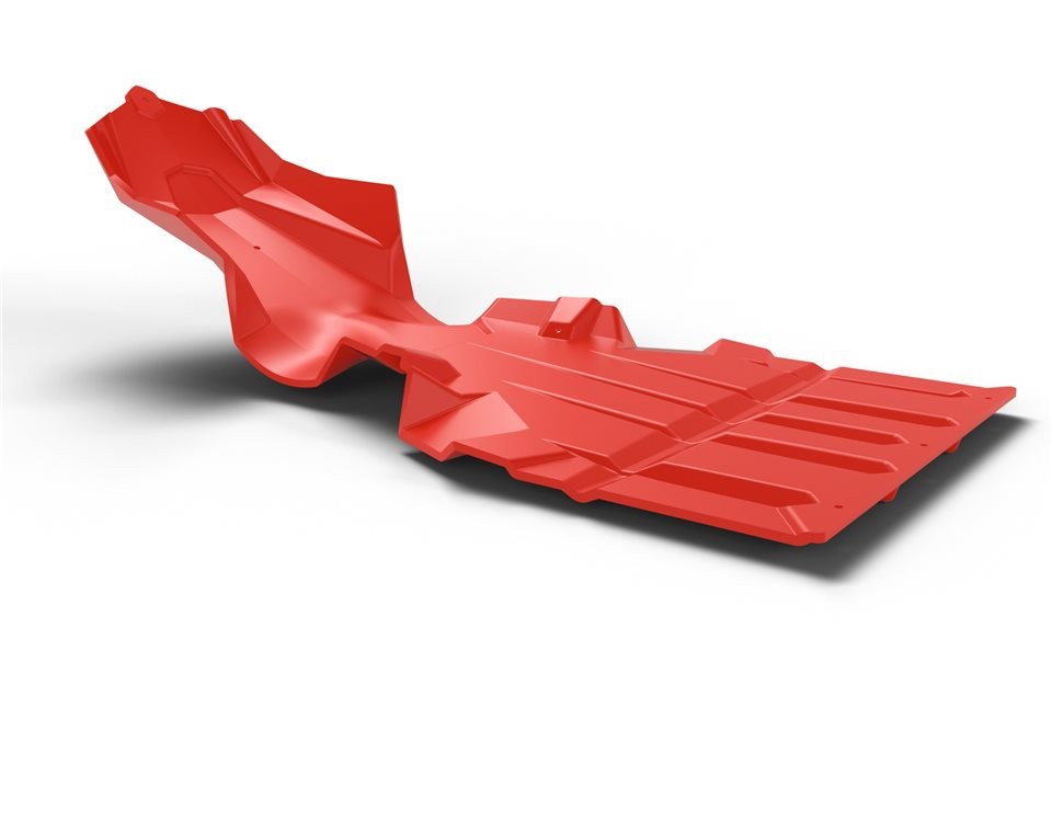 Polaris AXYS Ultimate Skid Plate, Red