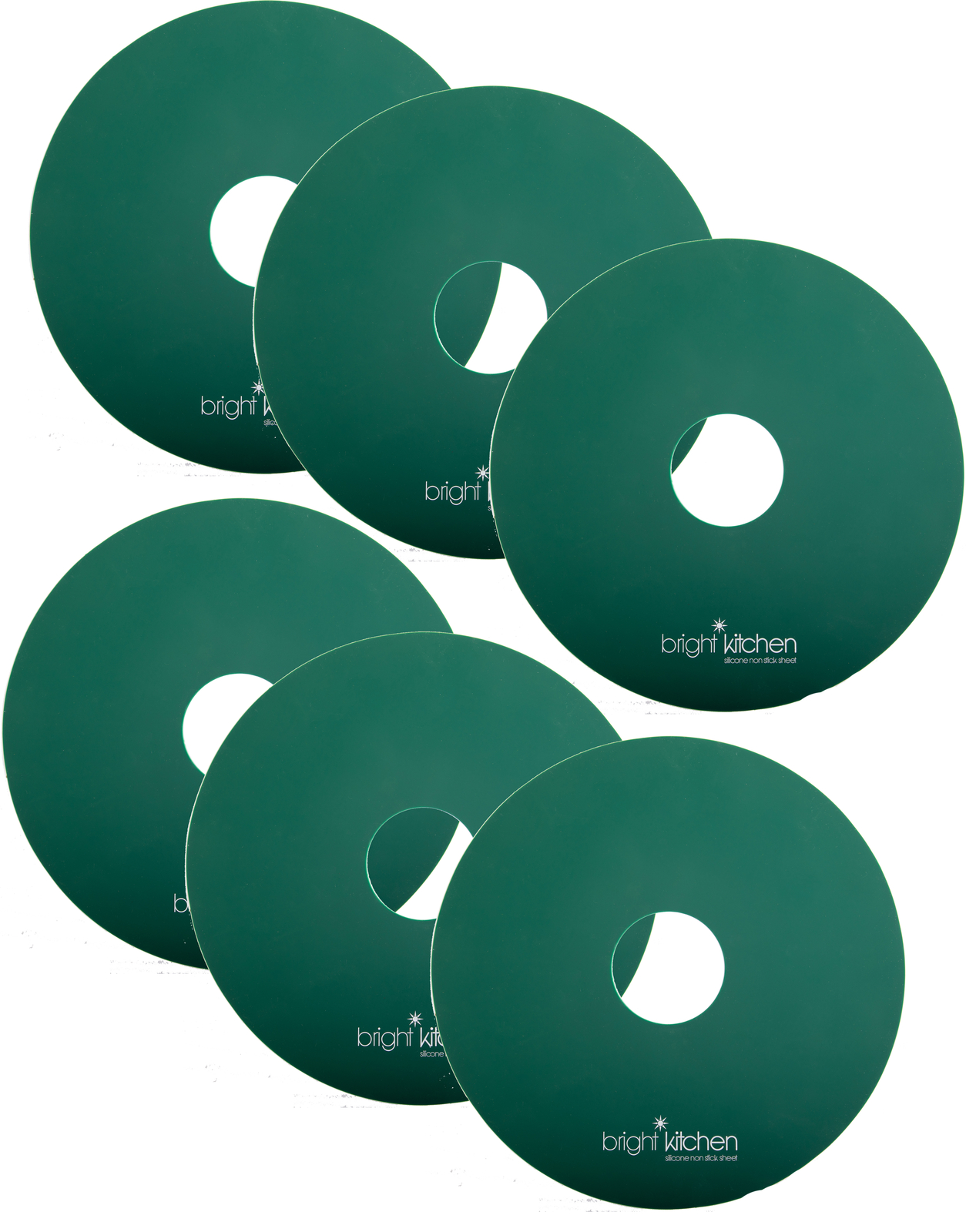 6 Silicone Dehydrator Sheets NON-Toxic for Nesco Round Dehydrators Fruit Roll