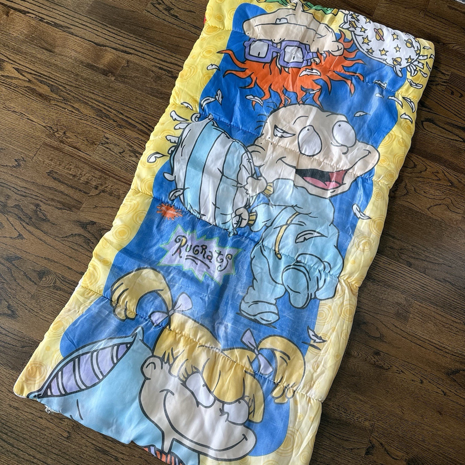 Vintage 1997 Rugrats Sleeping Bag Nickelodeon Tommy Chuckie Kids Retro 90s