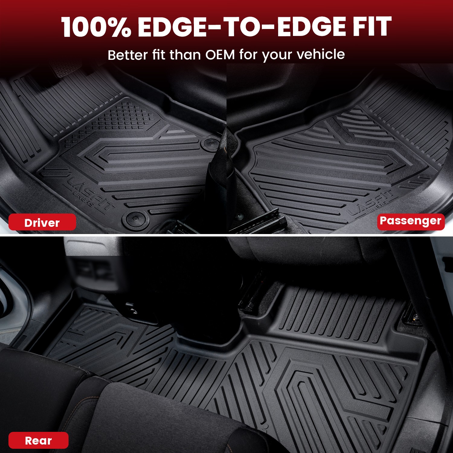 LASFIT Floor Mats & Cargo Mats for 2022-2026 Hyundai Tucson Hybrid Floor Liners