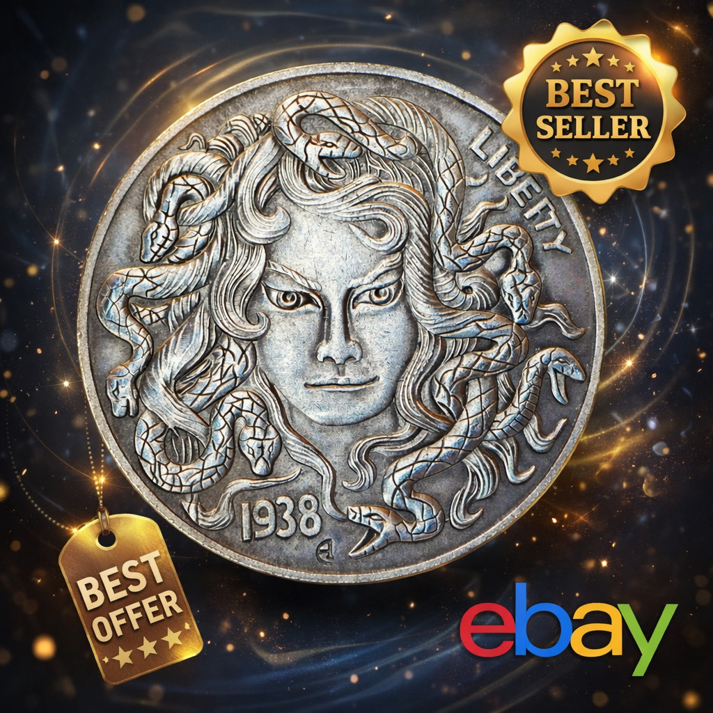 Antique Liberty Indian Head Ten Dollar Coin - Uncirculated Morgan Silver Dollar