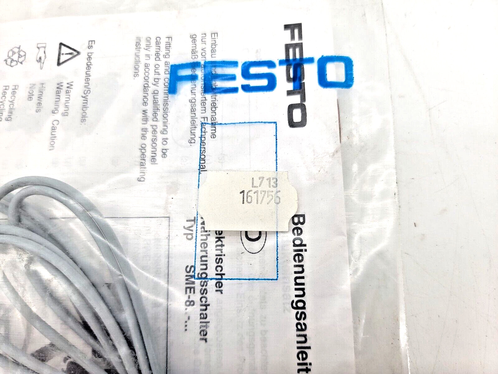 New Festo 161756 SME-8-K-24-S6 Proximity Sensor 30V