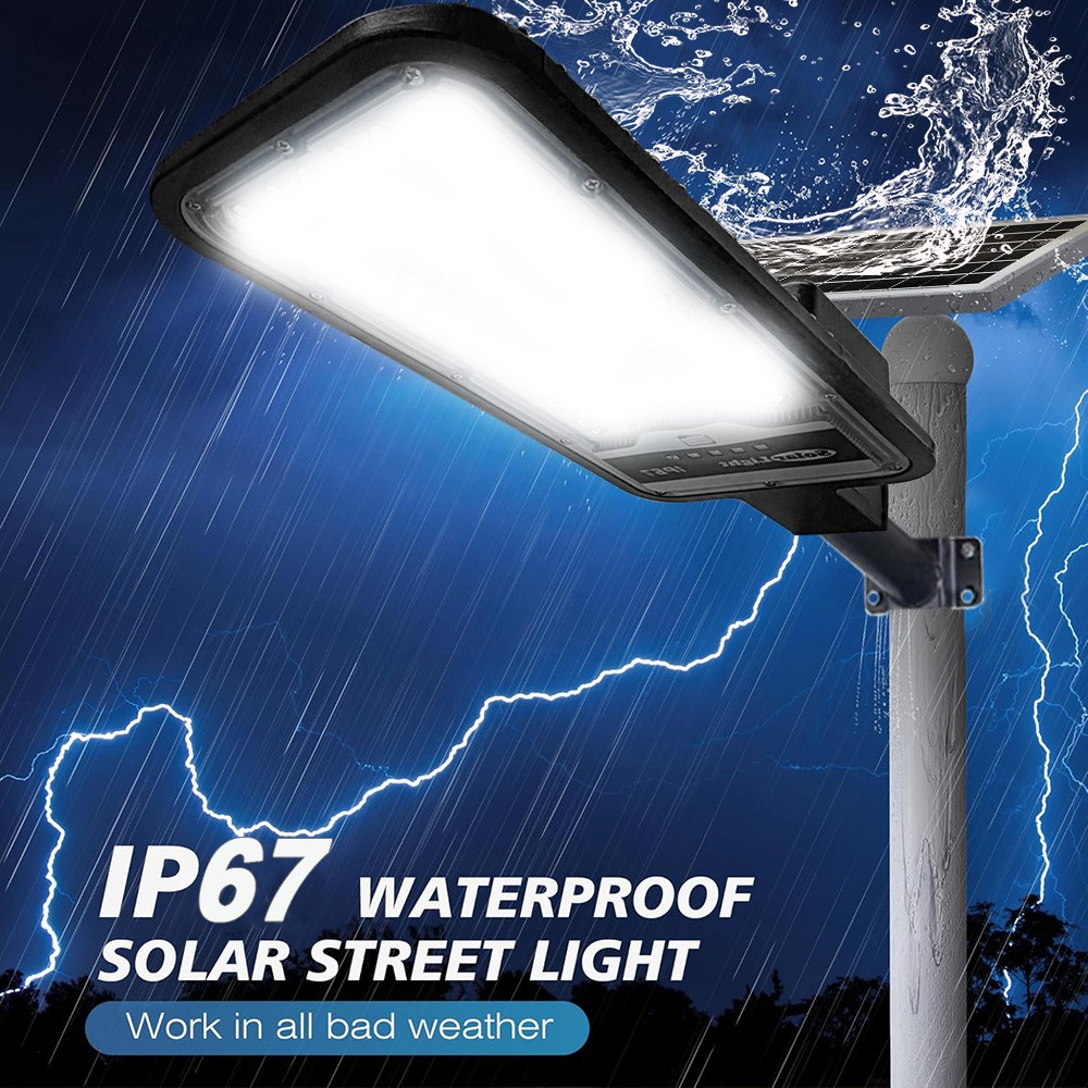 Commercial Solar Street Lights Outdoor Dusk to Dawn Solar Super Bright Aluminum
