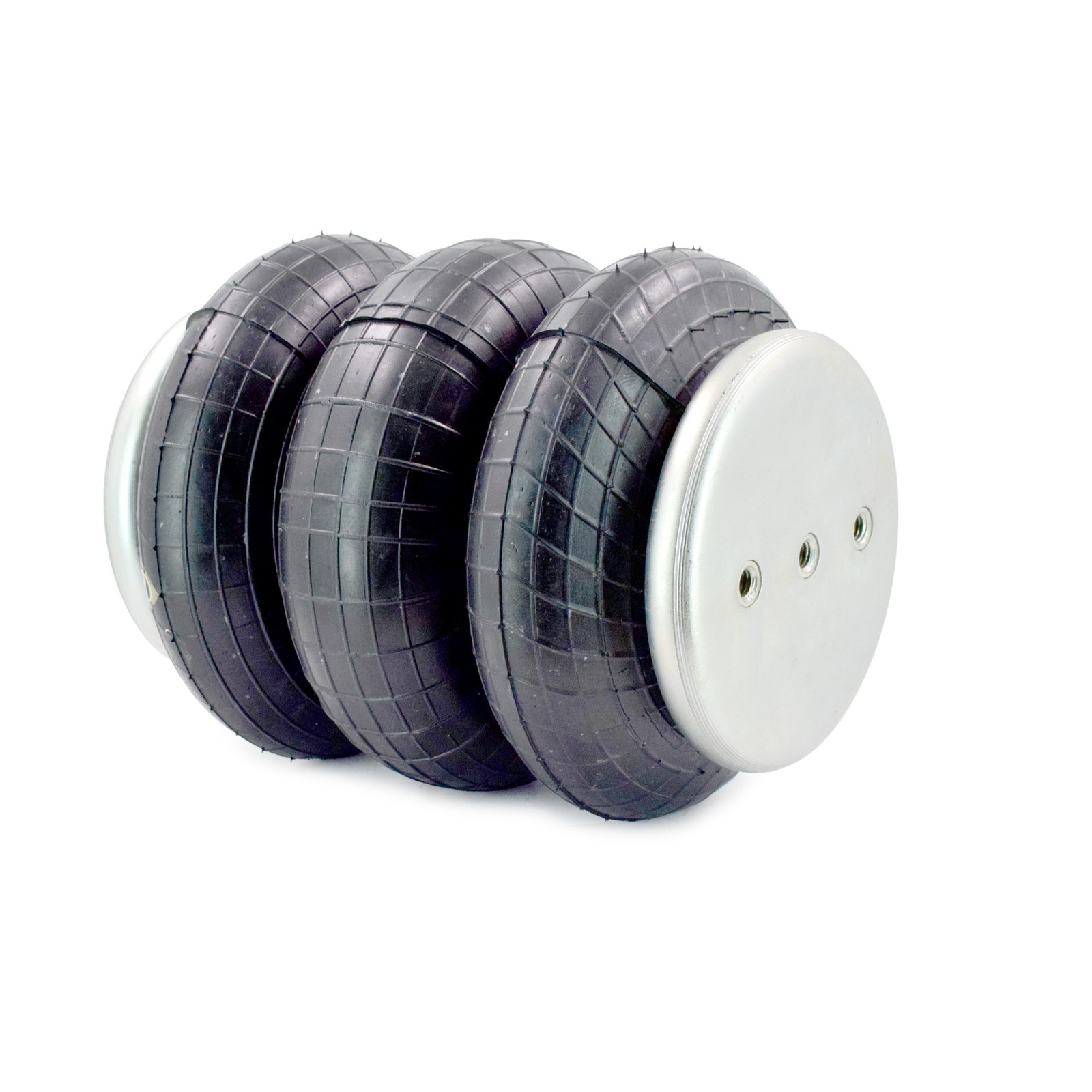 Universal Air Spring Bag Replacement 1/2" NPT Single Port Triple Bellow 2600 lbs