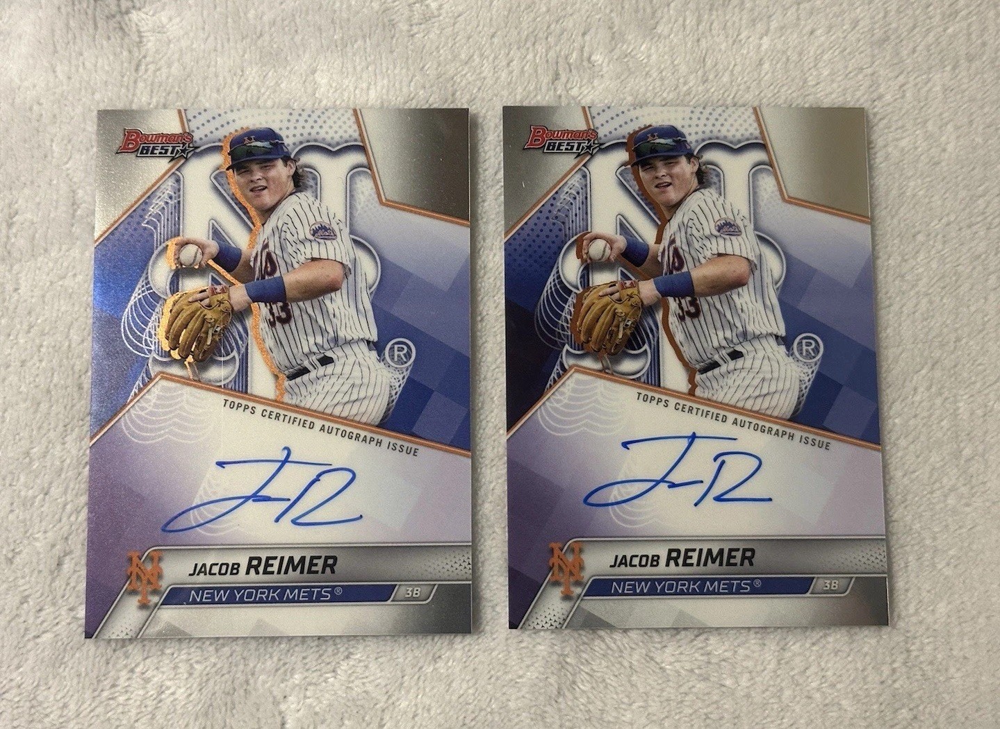 2 2025 Bowman Best Prospect Autographs Jacob Reimer B25-JR