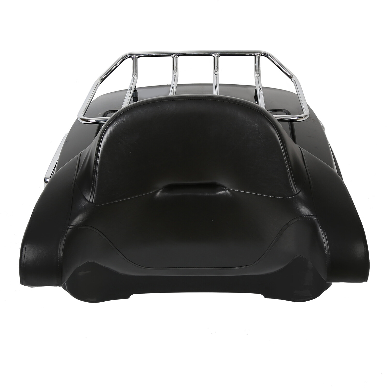 Black King Tour Pack Trunk Rack For Harley Davidson Street Road Glide 2014-25