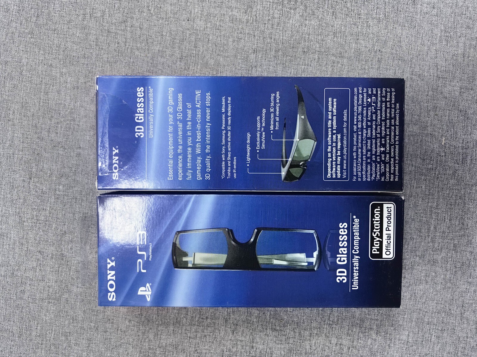 Sony CECH-ZEG1E Active 3D Glasses Rechargeable for PS3 Playstation 3 3D TV