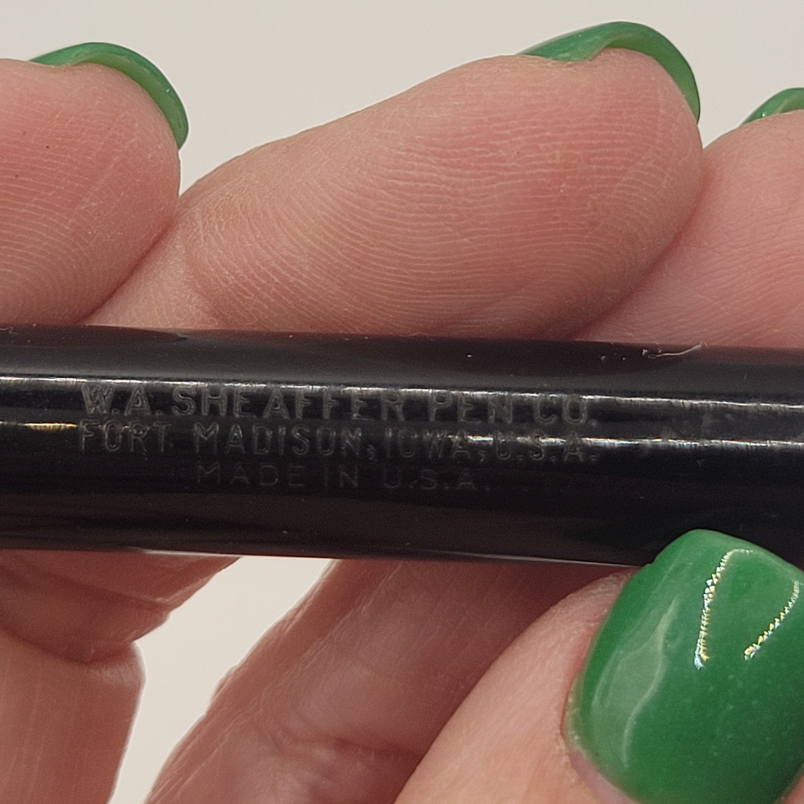 Vintage W.A. Sheaffer Vacuum-Fil Fountain Pen – 14K Gold Black With Chrom Trim