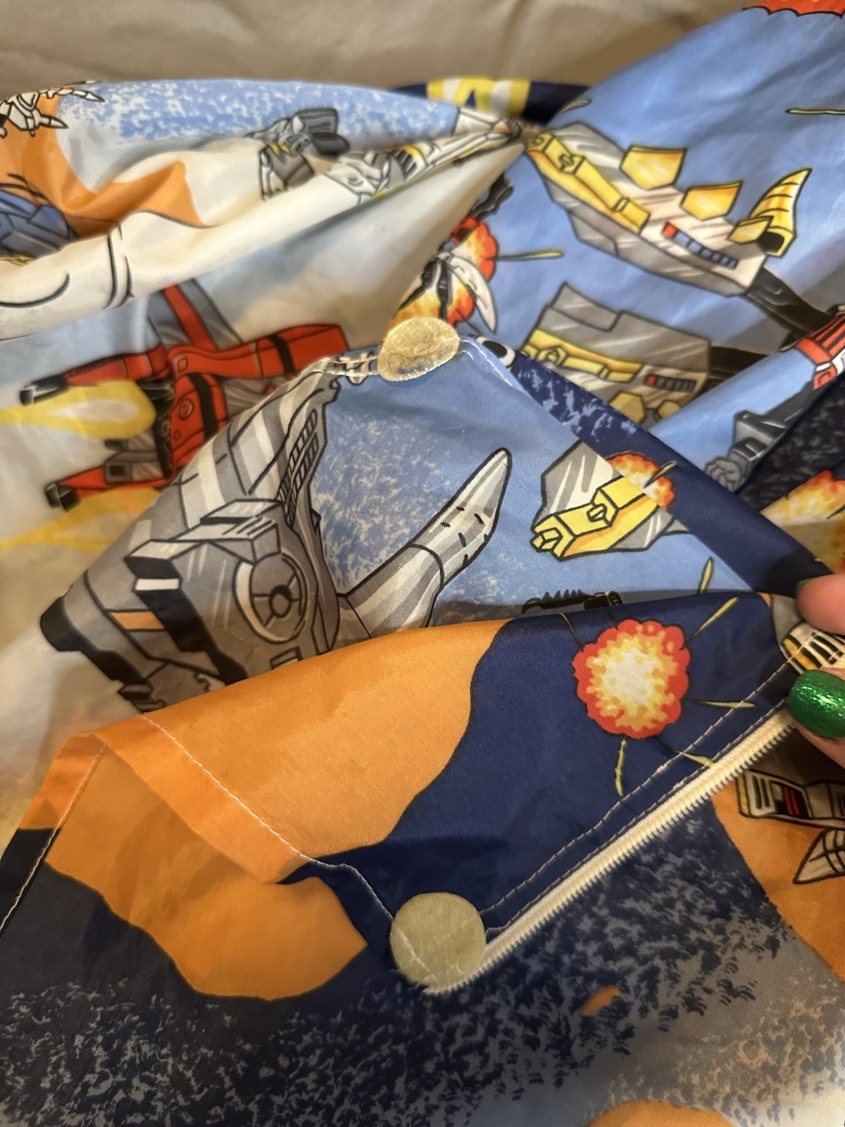 Vintage Transformers 1985 G1 Hide N Sleep Twin Bed Tent Material Only No Frame