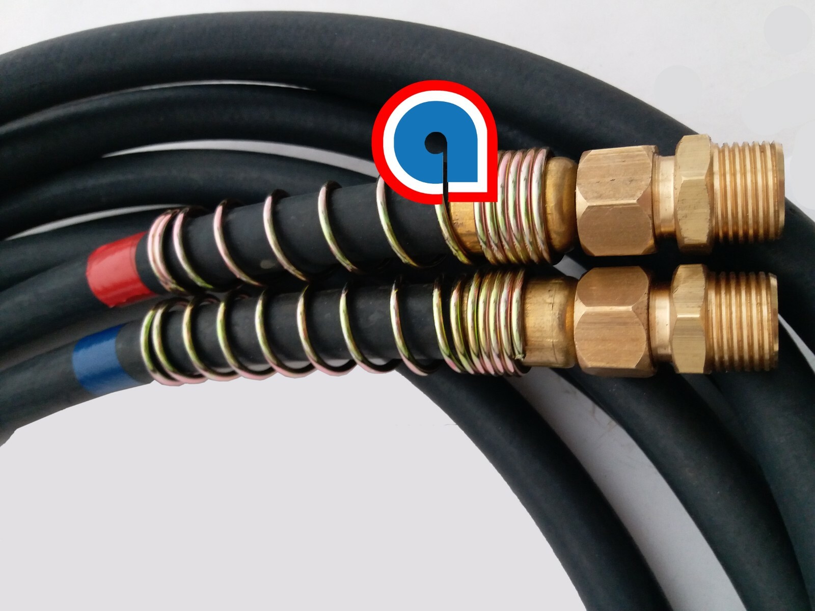 Rubber Air Line Set 15feet w/handles 1/2" Swivel ref:11-8112, 179.3009.15