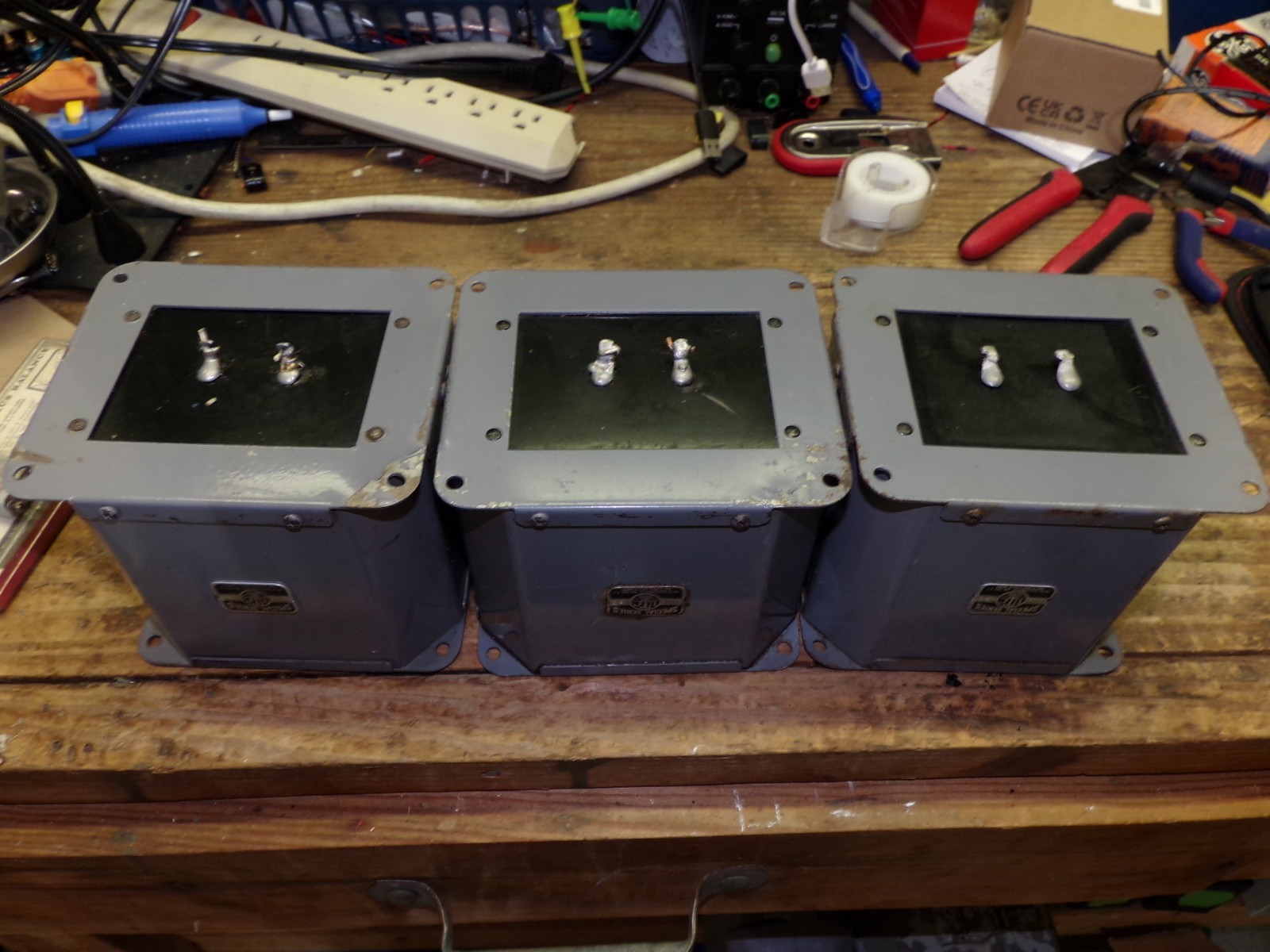 (3) Three UTC Series Swinging Choke Type S-34 Amplifier RF Amp Tube
