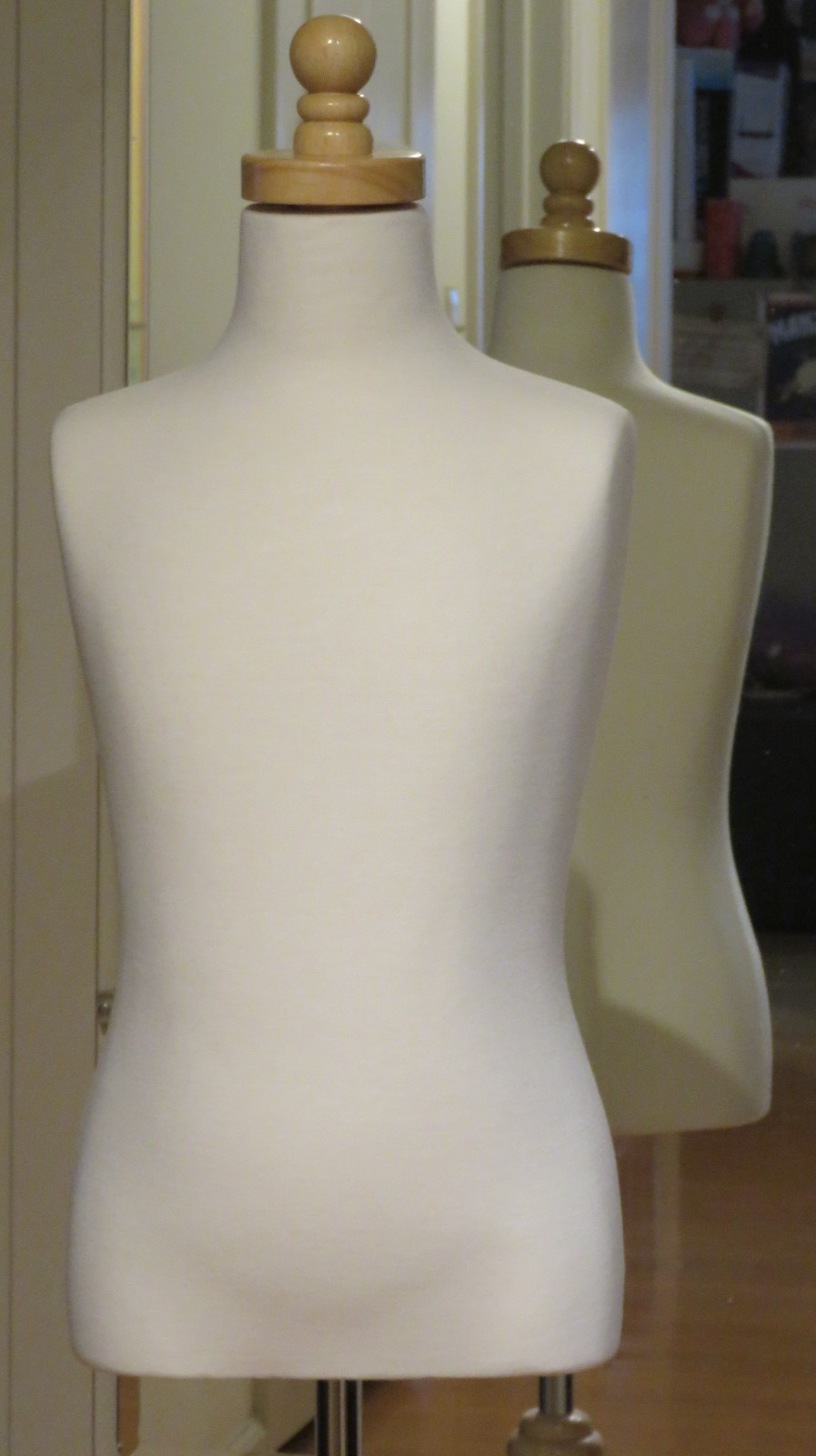 Mannequin Torso Child Cloth Covered Dress Form with Stand 27x23½x28