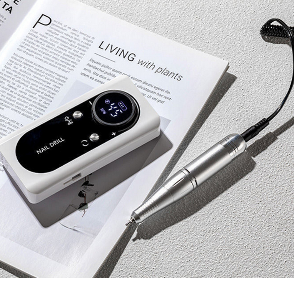 45000RPM Electric Portable Nail Drill Machine Rechargeable Low Noise Sander File