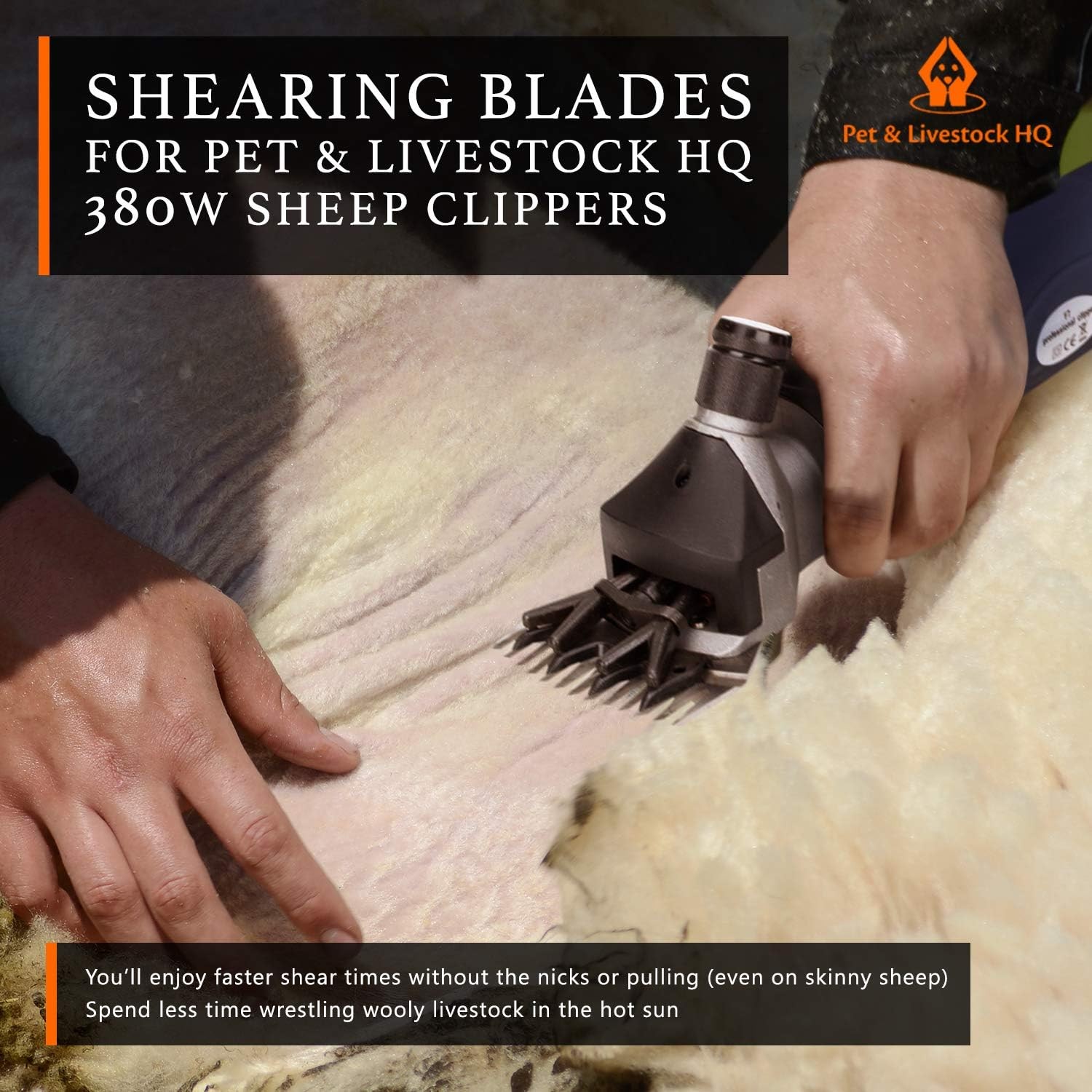 Sheep Shears Heavy Duty with 6 Adjustable Speeds - Professional Electric Clipper