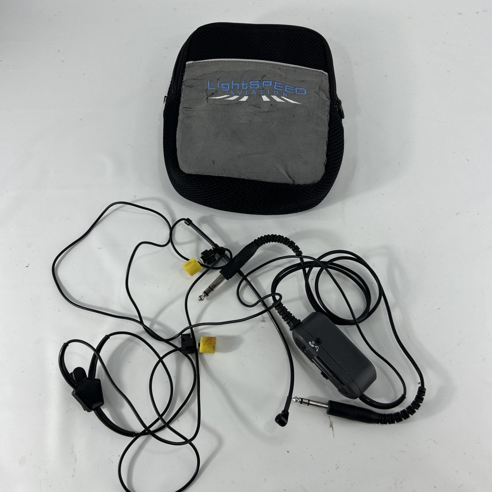 Lightspeed Mach 1 Aviation In-Ear Lightweight Pilot Headset GA Dual Plug