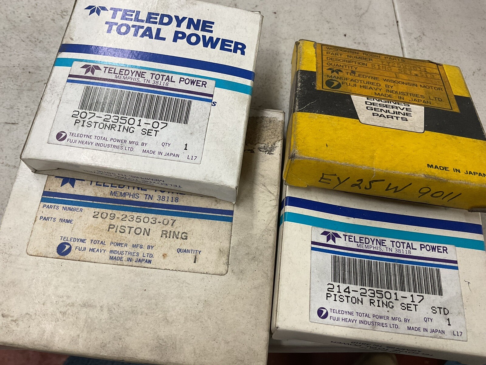 NEW Mixed LOT OF WISCONSIN Piston Rings 4 Different Sets OEM