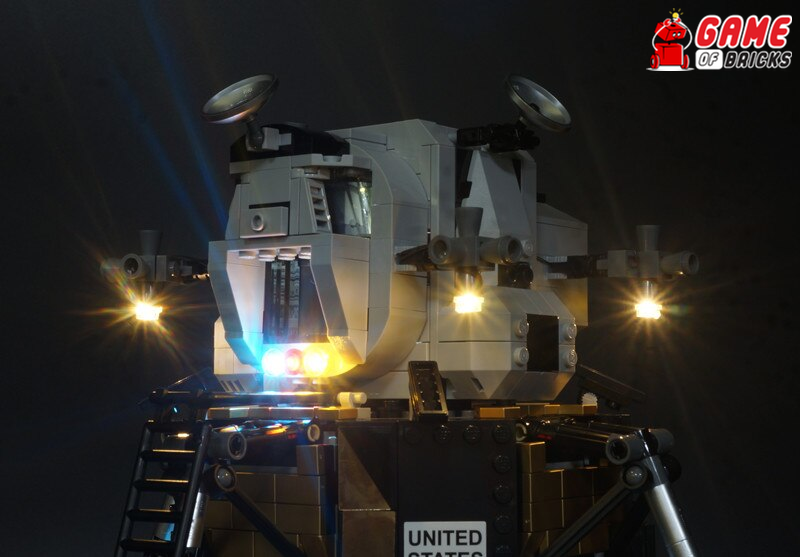 Light Kit for NASA Apollo 11 Lunar Lander Compatible with LEGO® 10266 (Standard)