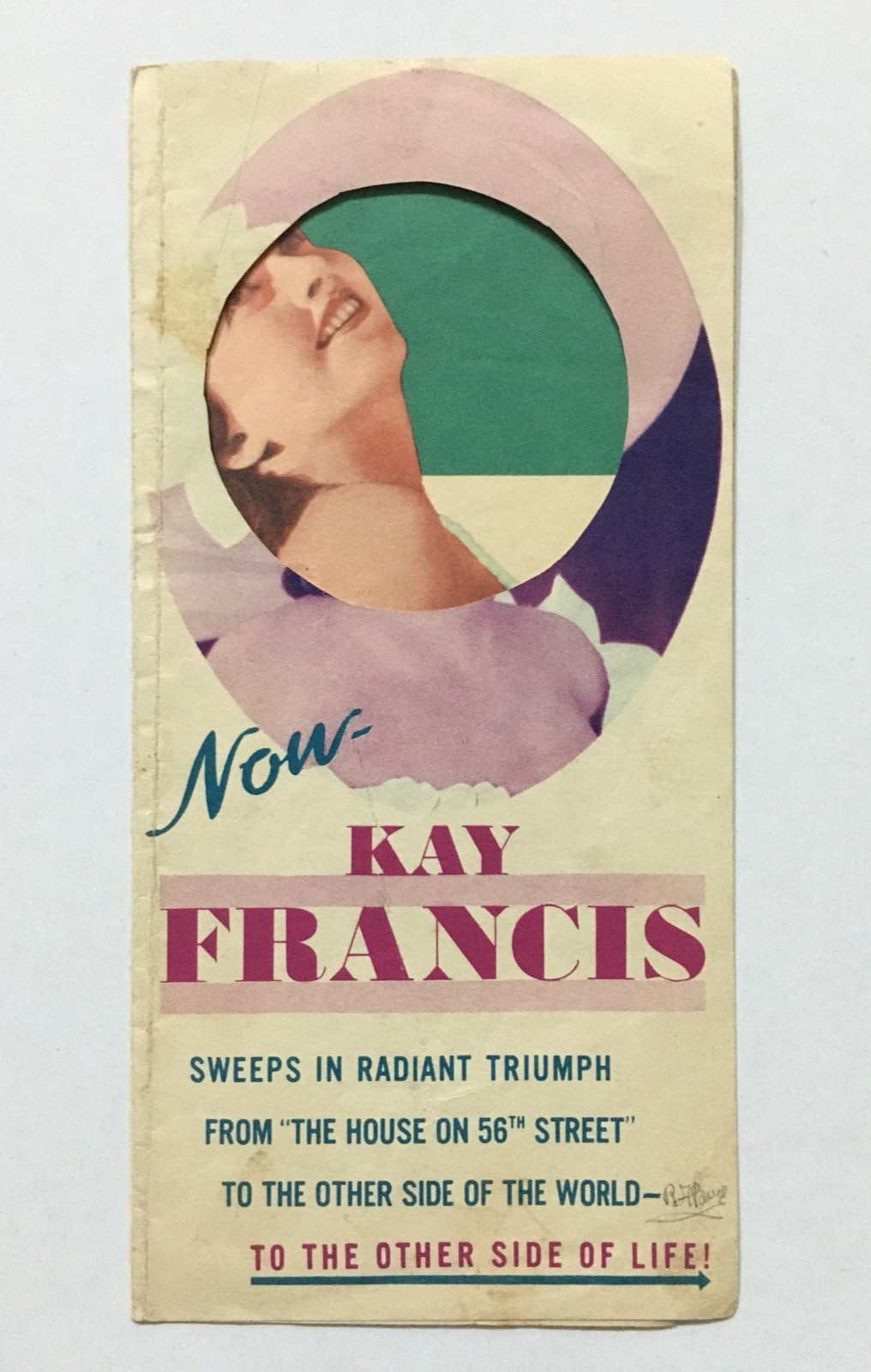 1934 Original Hollywood Movie Herald MANDALAY. Kay Francis, Ricardo Cortez