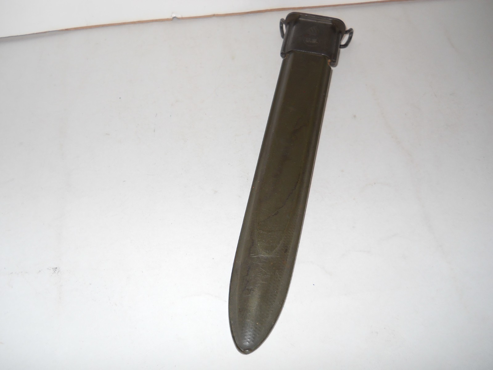 VINTAGE M1 GRAND U.F.H. FLAMING BOMB U.S. BAYONET W/FLAMING BOMB SCABBARD(NICE)