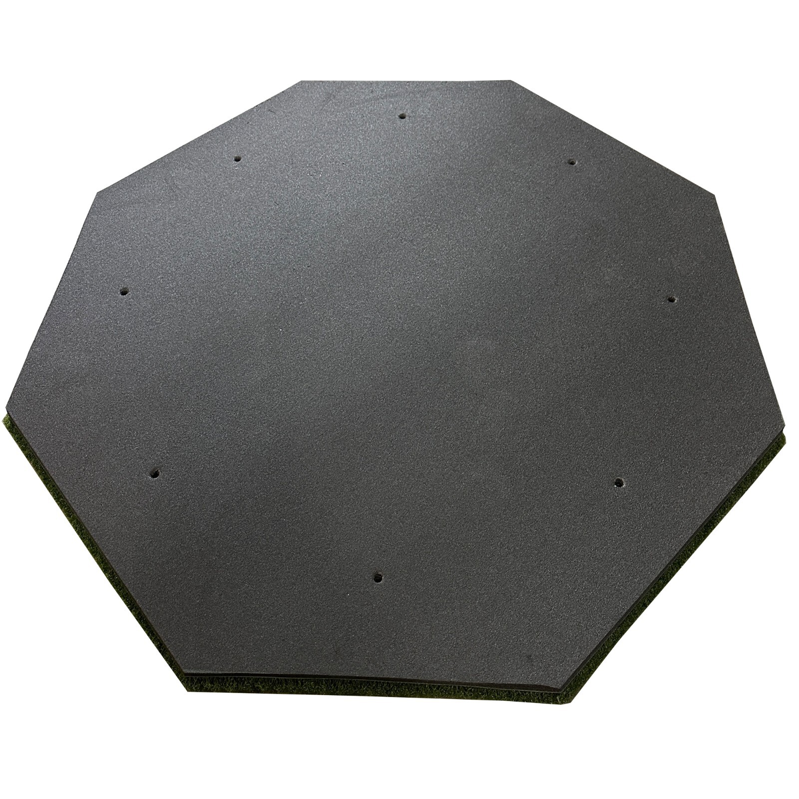 5' x 5' Golf Octagon Driving Range Tee Line Practice Mat - Holds A Wooden Tee