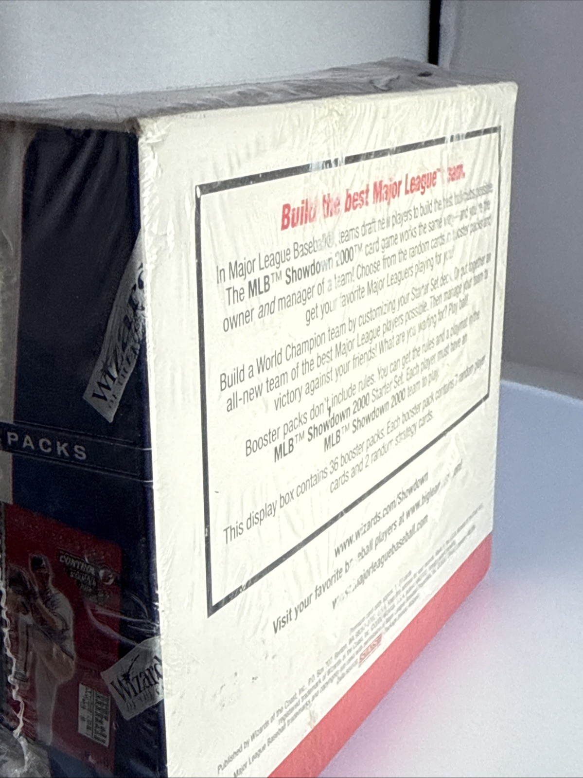 MLB SHOWDOWN 2000 CCG Factory Sealed Booster Box - 36 Packs - 1st Edition