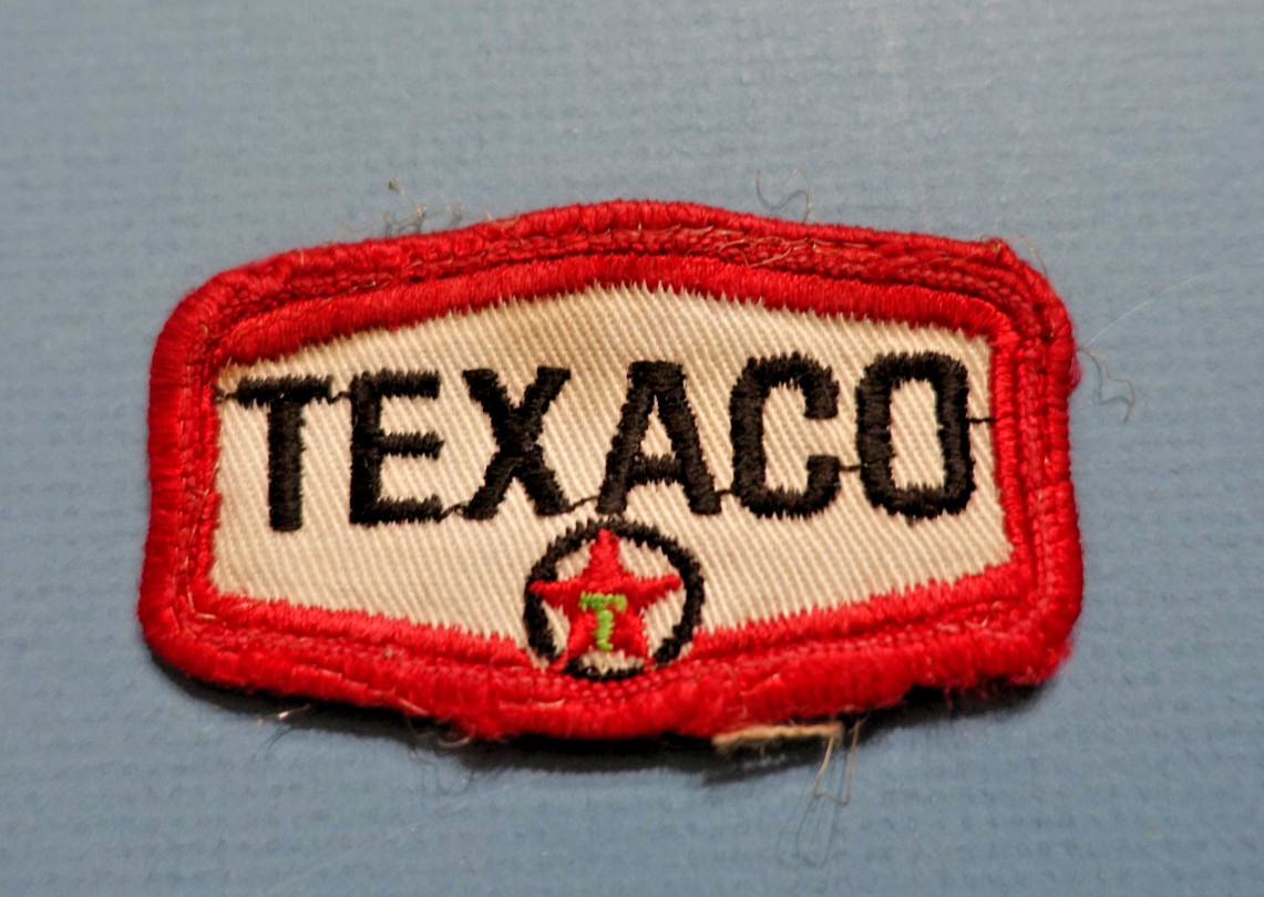 1950's Texaco Gas Oil Service Station Attendant Embroidered Twill Shirt Patch