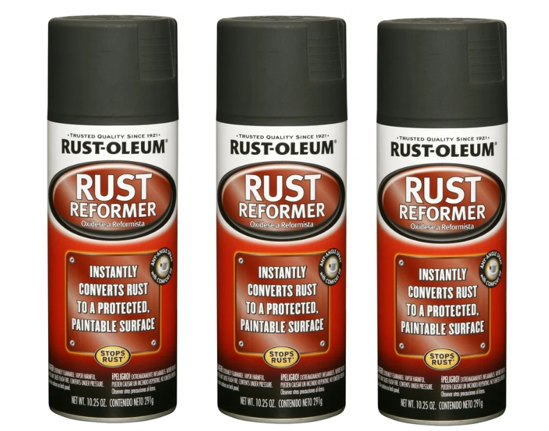 Rust-Oleum Stops Rust Converter Rust Reformer Spray Flat Black Finish 10.25 oz