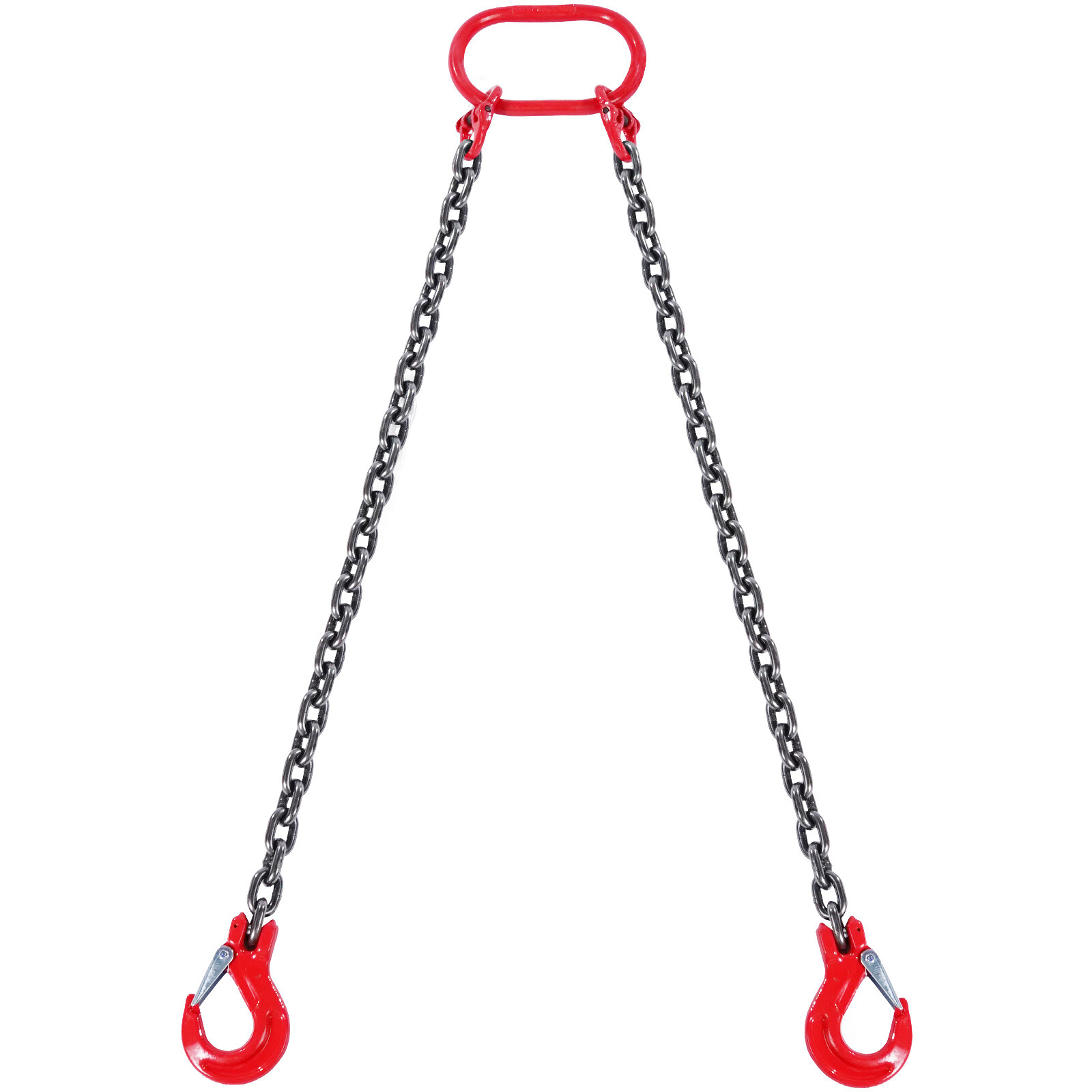 VEVOR 5/16" x 5' Chain Sling 2 Legs G80 Lifting Chain with Grab Hooks 6600 lbs